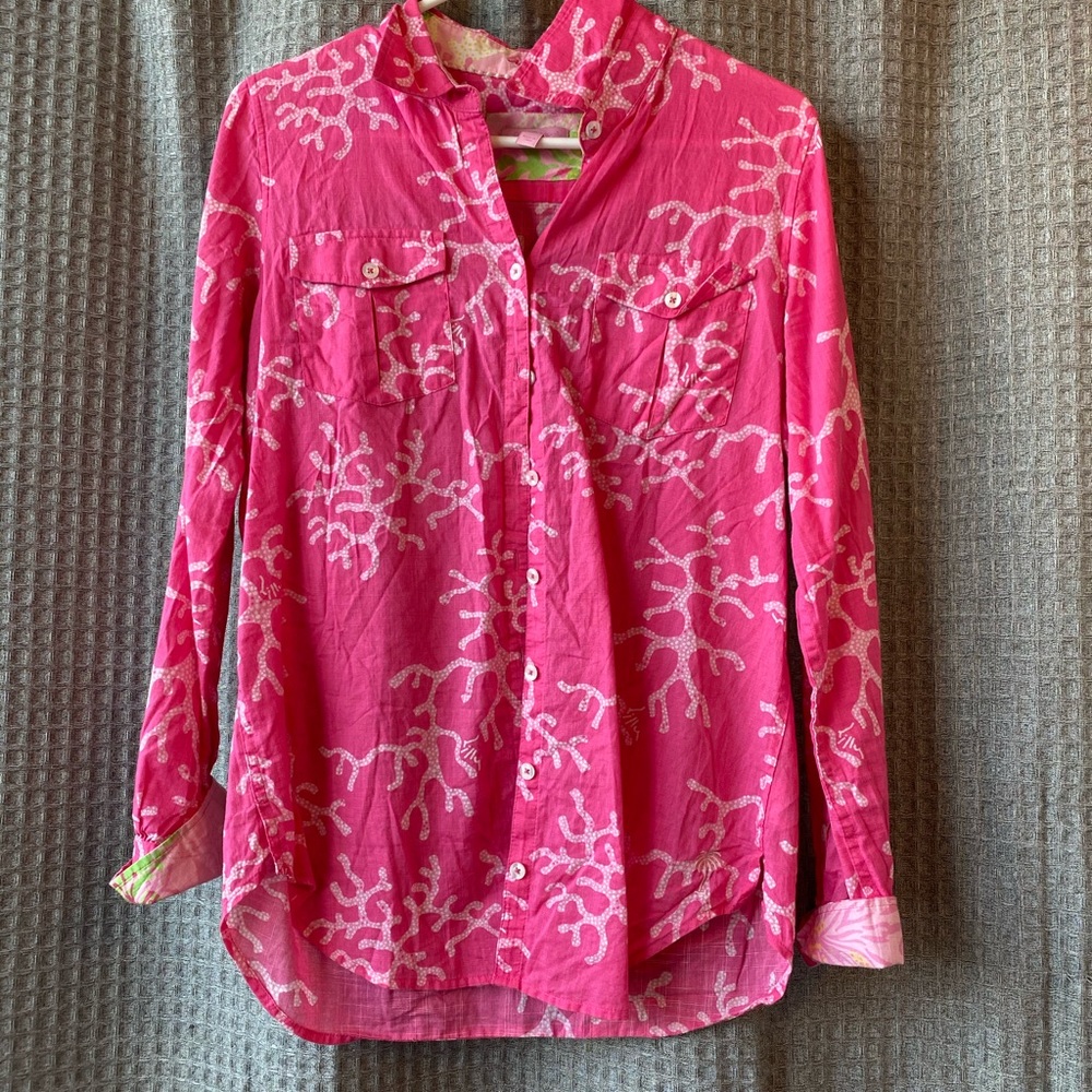 Lily Pulitzer button down shirt